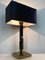 Vintage Tischlampe aus Gold & Messing in Schwarz, 1970er 12