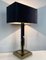 Vintage Gold and Brass Black Table Lamp, 1970s 4