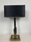 Vintage Gold and Brass Black Table Lamp, 1970s, Image 1