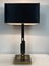 Vintage Gold and Brass Black Table Lamp, 1970s, Image 11