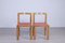 Esszimmerstühle aus Holz, 1980er, 2er Set 5