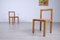 Wooden Dining Chairs, 1980s, Set of 2 3