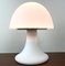 Lámpara de mesa modelo 6329 en forma de hongo de vidrio blanco de Glashutte, años 70, Imagen 1