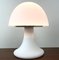 Modell 6329 Tischlampe aus Weißem Glas Mushroom von Glashutte, 1970er 1