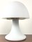 Lámpara de mesa modelo 6329 en forma de hongo de vidrio blanco de Glashutte, años 70, Imagen 3