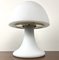 Lámpara de mesa modelo 6329 en forma de hongo de vidrio blanco de Glashutte, años 70, Imagen 7
