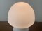 White Glass Mushroom Model 6329 Table Lamp from Glashutte, 1970s 6