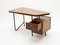 Metal Brass Black and Mahogany Desk by Georges Frydman for EFA, 1960s 6