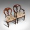 Vintage English Regency Style Mahogany Dining Chairs, 1980s, Set of 6 9