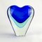 Cuore Sommerso Vase in Murano Glass by Valter Rossi for Vrm 1