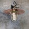Japanese Industrial Cast Iron & Copper Ceiling Lamp, 1970s 2