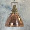 German Industrial Copper & Brass Ceiling Lamp, 1970s 1