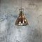 German Industrial Copper & Brass Ceiling Lamp, 1970s, Image 3