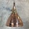 German Industrial Copper & Brass Ceiling Lamp, 1970s 10
