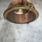 Large Japanese Industrial Copper & Brass Ceiling Lamp, 1970s 8