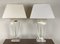 Large Acrylic Acrylic Glass and Brass Table Lamps, 1970s, Set of 2, Image 1