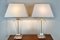 Large Acrylic Acrylic Glass and Brass Table Lamps, 1970s, Set of 2 13