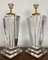 Large Acrylic Acrylic Glass and Brass Table Lamps, 1970s, Set of 2 6
