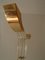 Vintage Acrylic Glass & Brass Floor Lamp 6