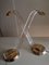 Lámparas de mesa de cromo y latón, años 90. Juego de 2, Imagen 3