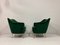 Italian Green Velvet Armchairs, 1950s, Set of 2 5