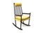 Beechwood Scandinavian Rocking Chair, 1960s, Image 1