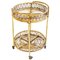 Chariot Bar Mid-Century en Bambou et Rotin, Italie, 1960s 1