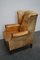 Vintage Dutch Cognac Colored Leather Club Chair, Image 9