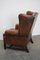 Cognacfarbener Englischer Vintage Leder Chesterfield Klubsessel 8