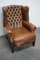 Vintage English Cognac Colored Leather Chesterfield Club Chair 3