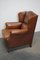 Club chair alata vintage in pelle color cognac, Paesi Bassi, Immagine 7