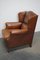 Vintage Dutch Cognac Colored Leather Wingback Club Chair, Image 7