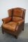 Club chair alata vintage in pelle color cognac, Paesi Bassi, Immagine 8