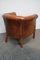 Club chair vintage in pelle color cognac, Paesi Bassi, Immagine 6