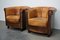 Vintage Dutch Cognac Colored Leather Club Chair, Set of 2 3