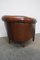 Fauteuil Vintage Cognac en Cuir, Pays-Bas 9