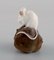 Porcelain Figurine of Mouse on a Chestnut from Royal Copenhagen, Early 20th Century 2