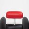 DS-57 Black and Red Leather Armchair by Franz Romero for De Sede 9