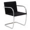 Brno Black Fabric Tubular Dining Chairs by by Mies van der Rohe for Knoll 1