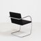 Brno Black Fabric Tubular Dining Chairs by by Mies van der Rohe for Knoll 4