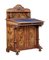 19th Century Carved Burr Walnut Davenport Writing Desk, Image 11