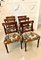 Antique Regency Inlaid Mahogany Dining Chairs, Set of 6 2