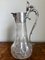 Antique Victorian Etched Glass and Silver Plated Claret Jug 9