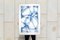 Grand Monotype de Contours et Abat-Jour Bleu, Papier Aquarelle, 2021 2