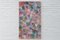 Natalia Roman, Bunte Linienmuster auf Rosa, Abstrakte Malerei auf Leinwand, Pastellfarbene Palette, 2021 2