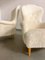 Mid-Century Sheepskin Model Farmor Lounge Chairs by Carl Malmsten, Set of 2 12