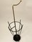 Mid-Century Umbrella Stand in Brass and Lacquered Steel in the style of Gio Ponti, 1950s 5