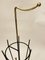 Mid-Century Umbrella Stand in Brass and Lacquered Steel in the style of Gio Ponti, 1950s 2