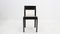 Italian Black Lacquered Wood & Vienna Straw Dining Chairs, 1970s, Set of 4 5