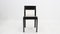 Italian Black Lacquered Wood & Vienna Straw Dining Chairs, 1970s, Set of 4, Image 5